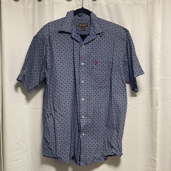 Ariat Other - Ariat Blue Patterned Casual Button Down Shirt